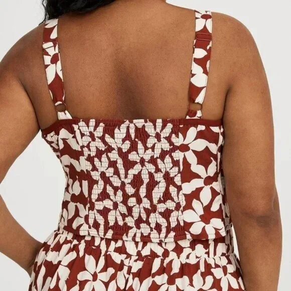 NWT TORRID FLORAL CORSET CROP TOP - SIZE 4 - Picture 9 of 12